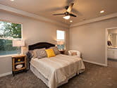 A staged bedroom in a nice home