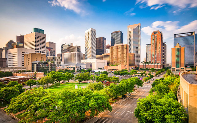 A view of the Houston skyline