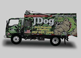 JDog Junk Removal & Hauling vehicle