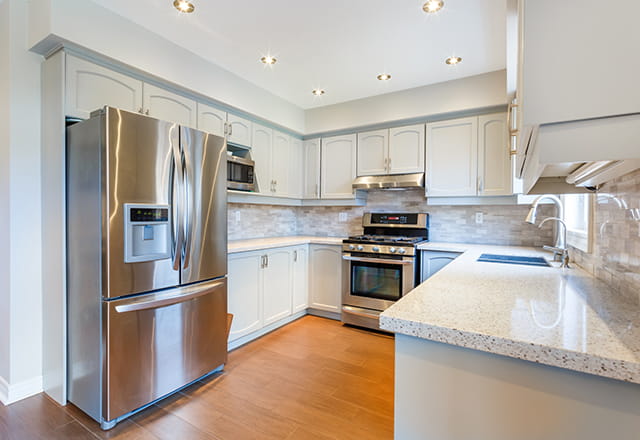 Open kitchen space in a nice house