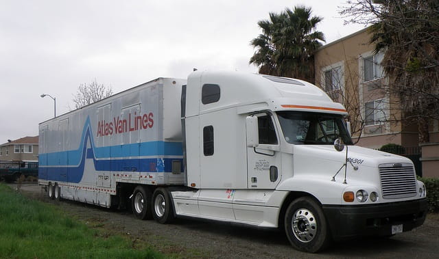 Atlas van lines truck.