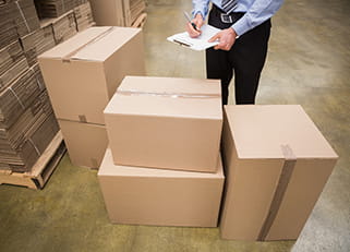 Store back office items in portable storage containers