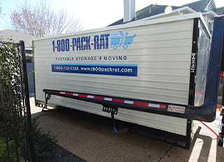 1-800-PACK-RAT portable storage containers for moving and storage