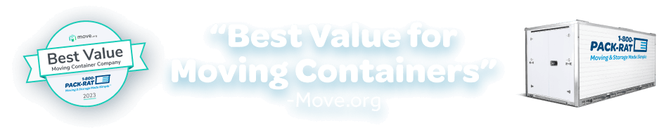 1-800-PACK-RAT awarded Best Value for Moving Containers by Move.org