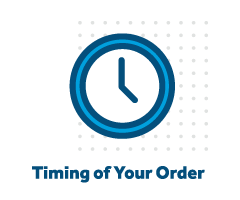 Order timing icon