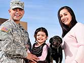 A military family happy during their PPM move.